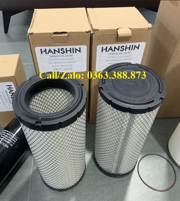 Lọc gió máy nén khí trục vít Hanshin 442787